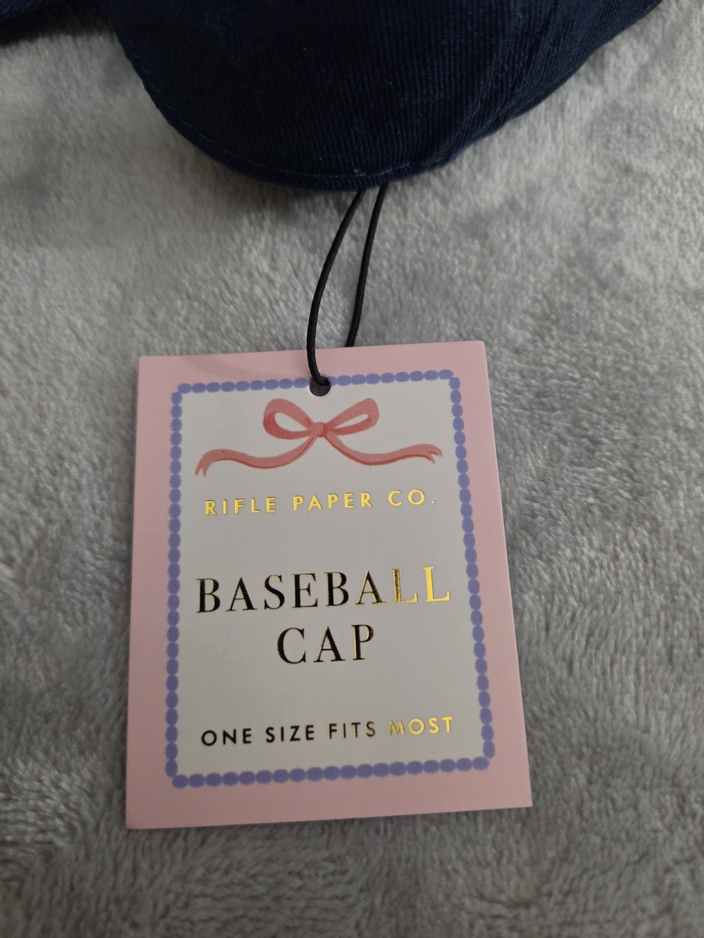 Rifle Paper Co. Ladies Night Book Club Navy Baseball Cap NWT, Adjustable OSFM - Picture 6 of 7